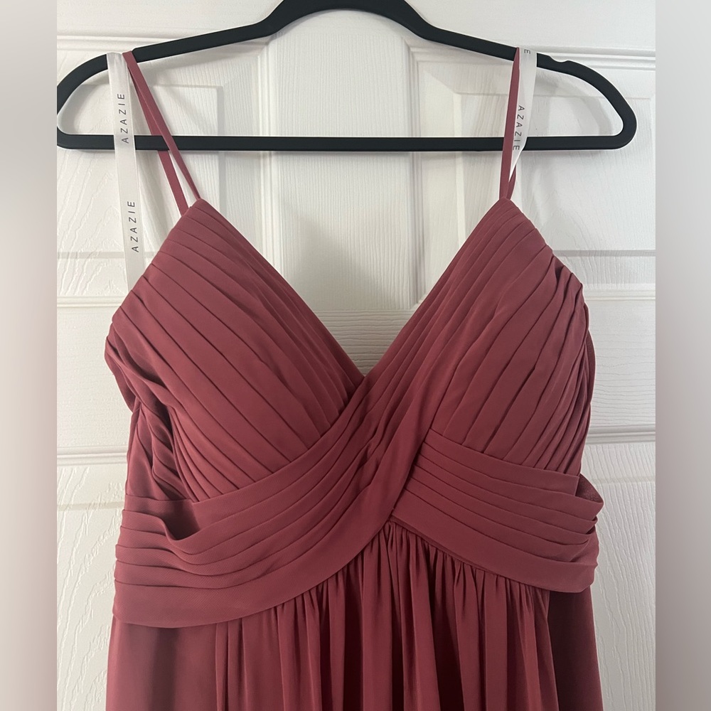 AZAZIE SHANNON Dusty Rose Bridesmaid Dress Size 10